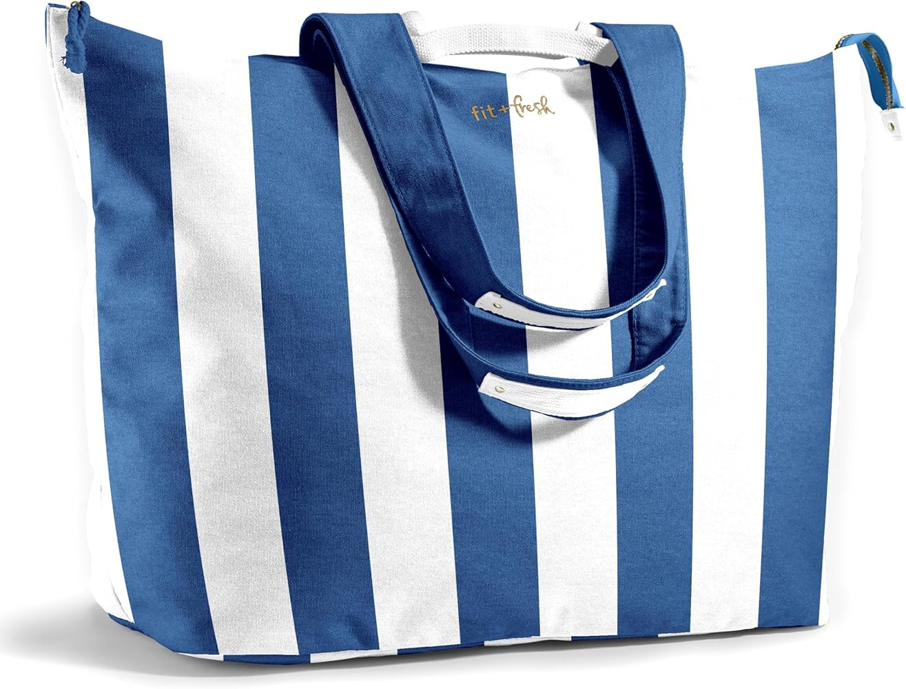 Fit & Fresh Large Beach Bag for Women - Extra Large Travel Tote With Pockets | Amazon (US)