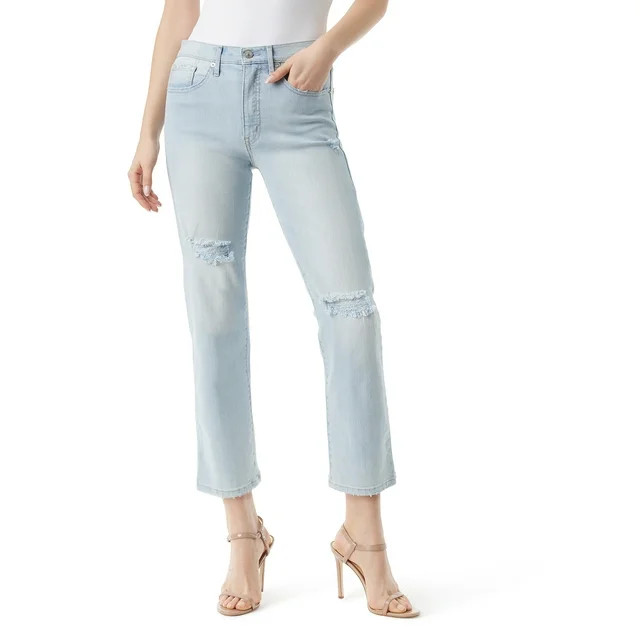Jessica Simpson Women's Straight High Rise Jeans | Walmart (US)
