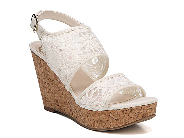 Fergalicious Krazy Wedge Sandal - Women's - Off White | DSW