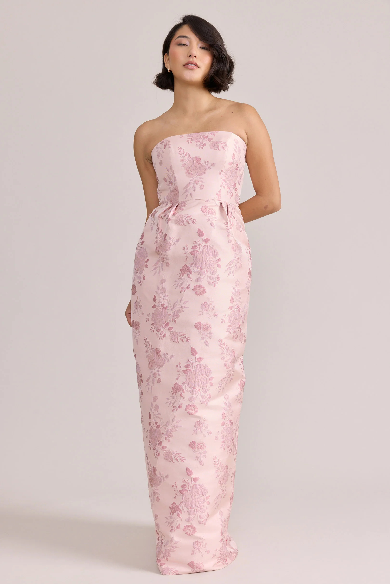 Adrienne Jacquard Dress | Revelry