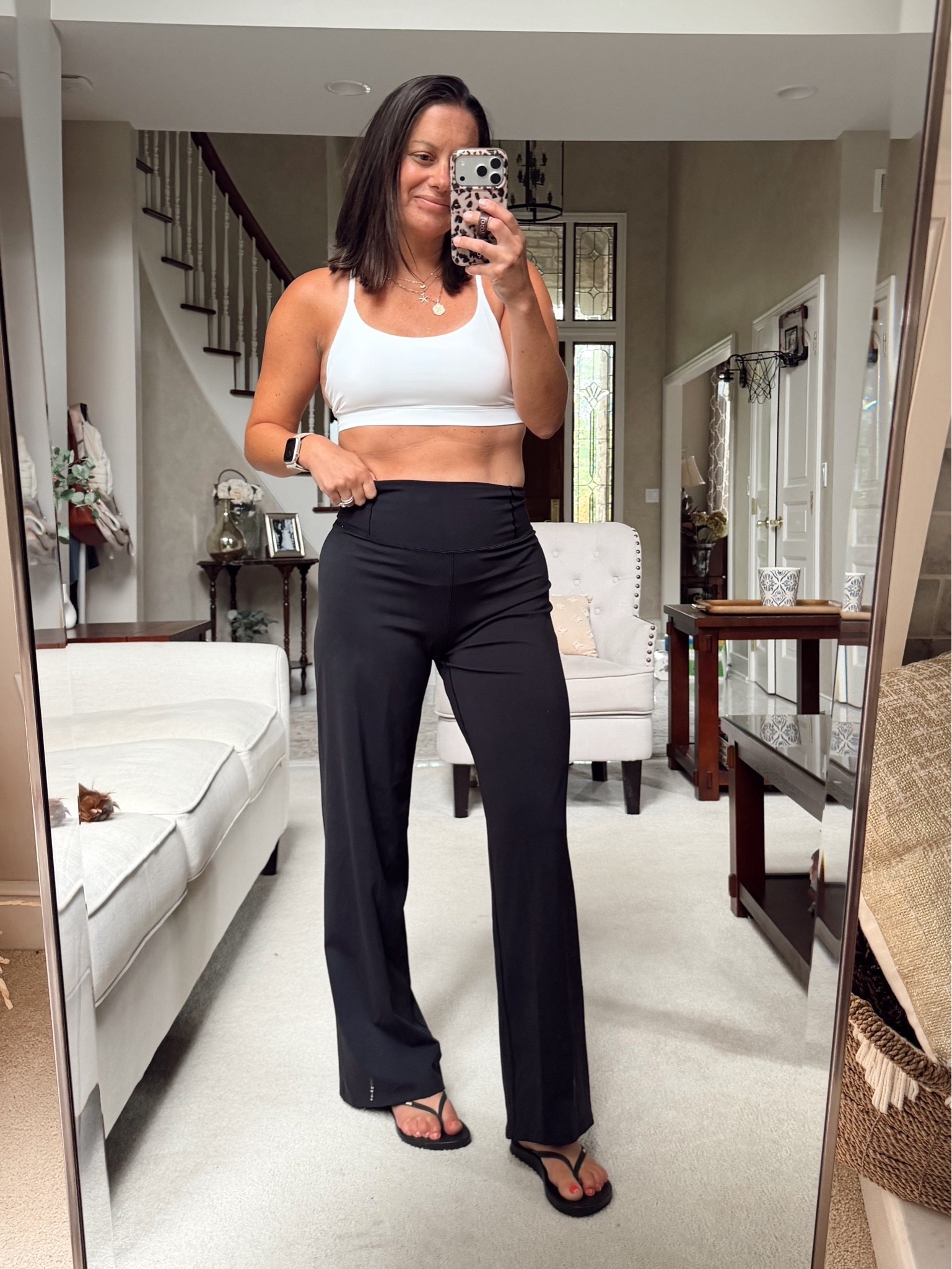 Calla try on haul! This sorts bra is super comfortable! I am wearing a medium and  a 34C. Pants run true to size and have 3 inseam lengths. Im wearing a small regular.

@dickssportinggoods #sponsored

#LTKootd #LTKActive #LTKOver40