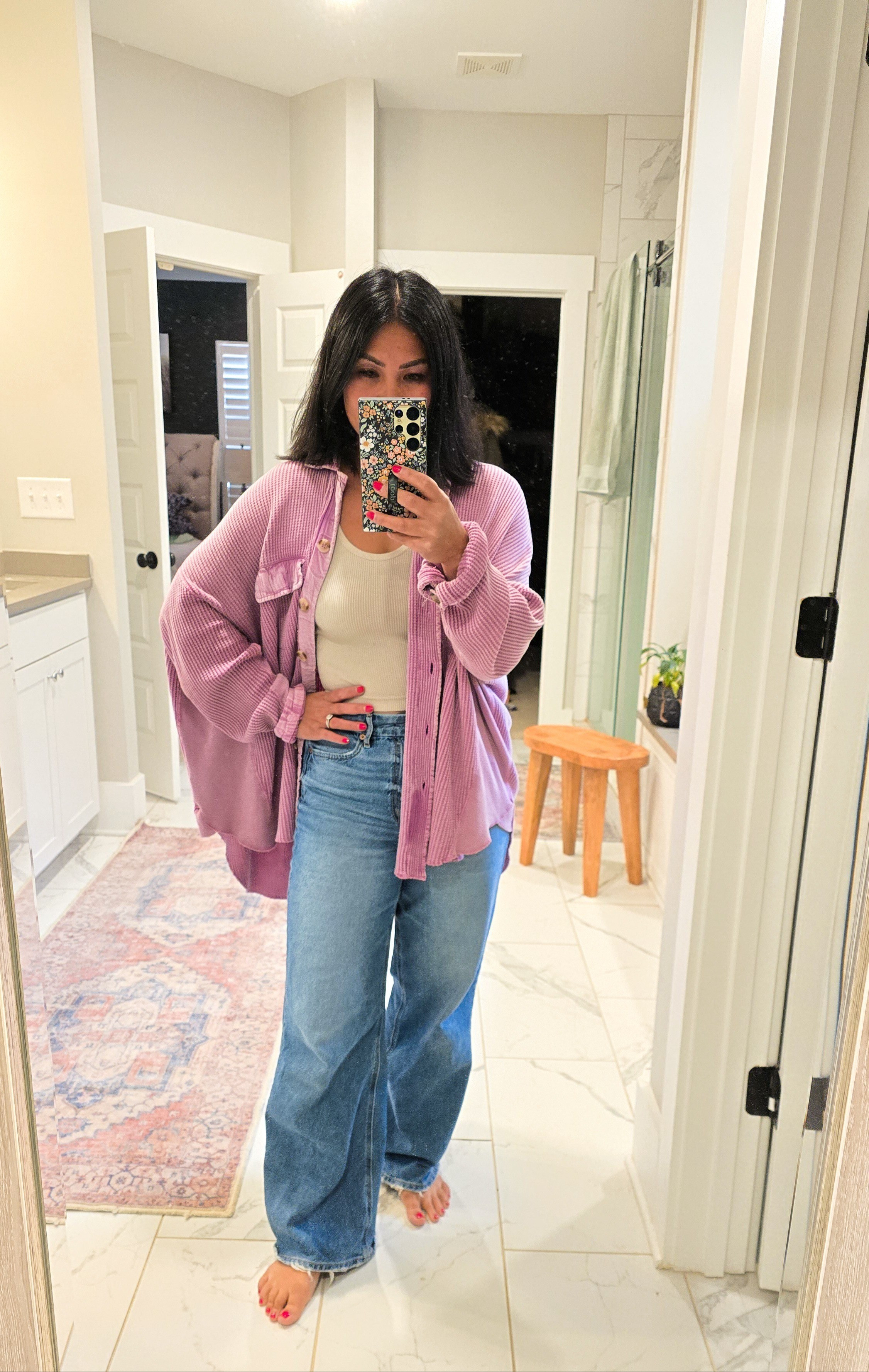 Top small, runs very oversized Jeans 6 shortTank med

#LTKGiftGuide #LTKSaleAlert