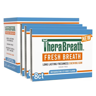 TheraBreath Gum Icy Mint Breath Freshener - 24ct | Target