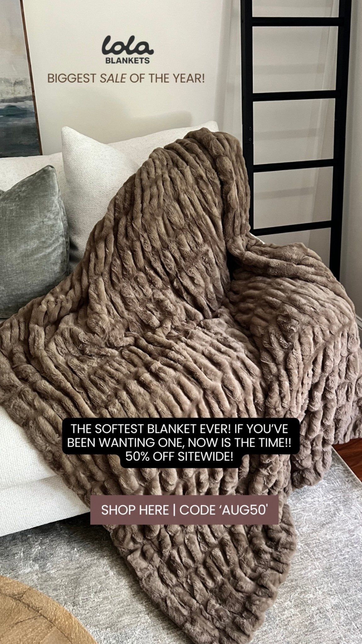 The softest blanket ever! If you’ve been wanting one, now is the time! Use code AUG50 for 50% off! @lolablankets

#LTKSaleAlert #LTKHome