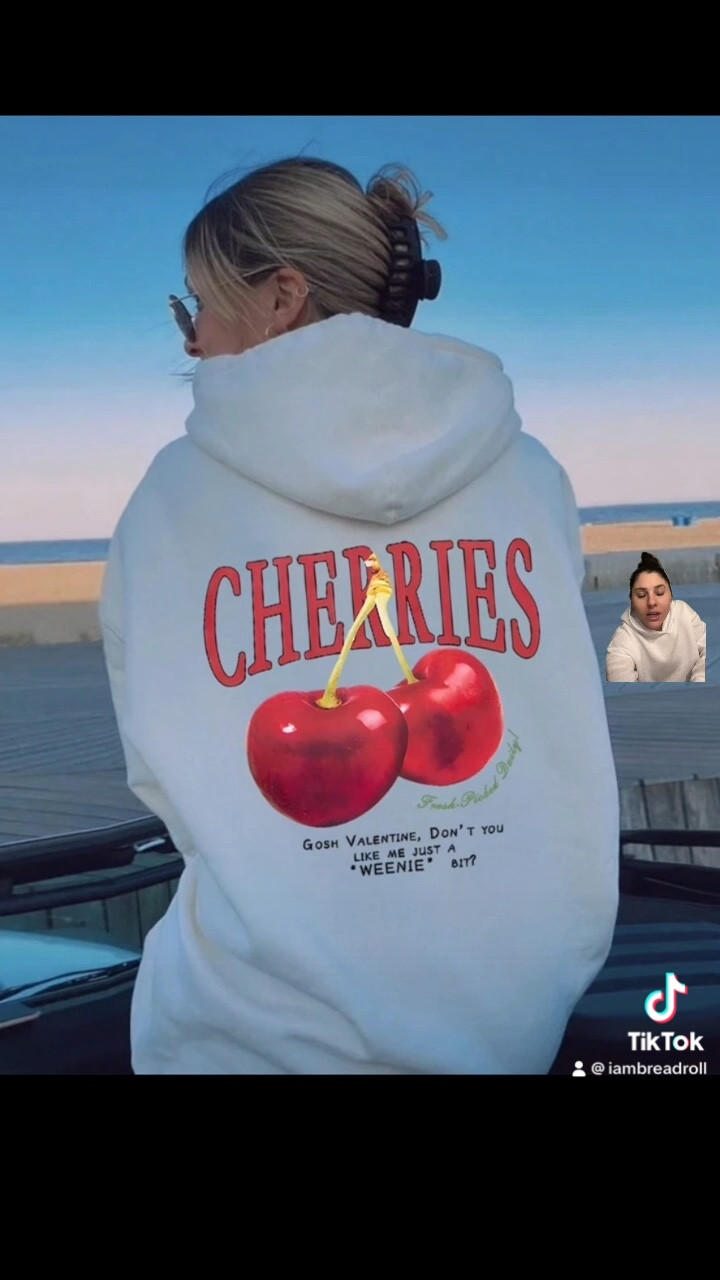 Shein cherry hoodie 

#LTKfindsunder50 #LTKHoliday #LTKVideo
