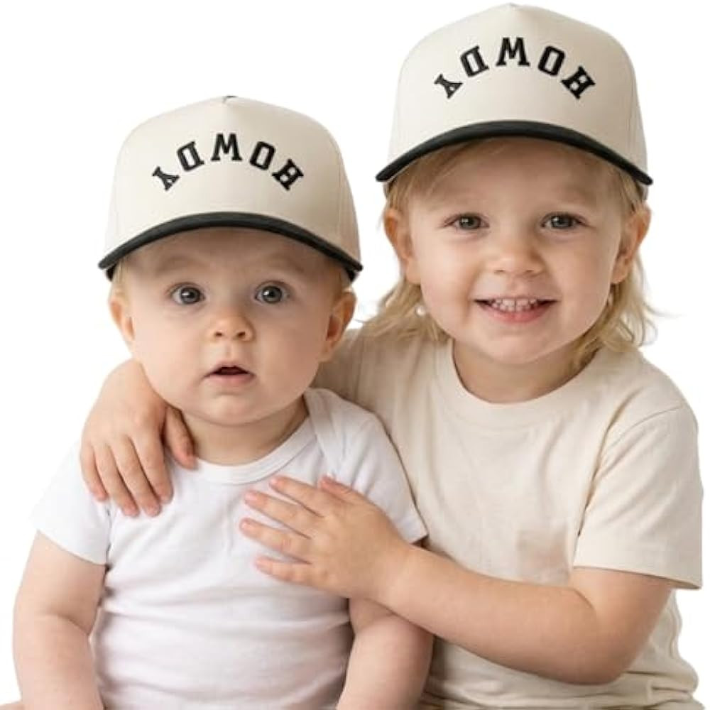Funky Junque Infant & Toddler Vintage Two-Tone Embroidered Trucker Hat 2 Pack Bundle - Howdy (Ups... | Amazon (US)