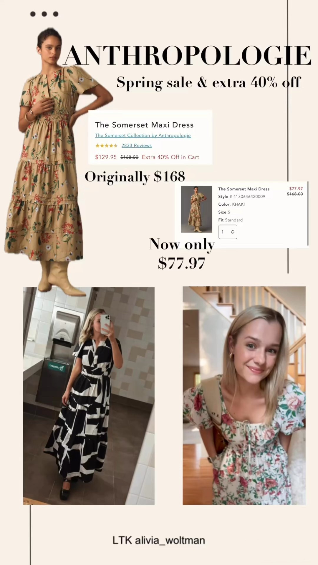 Anthropologie Somerset Dress - Massive Spring Sale. 

Perfect dress for work attire or upcoming spring days  

#LTKWatchNow #LTKSpringSale 

#LTKSaleAlert