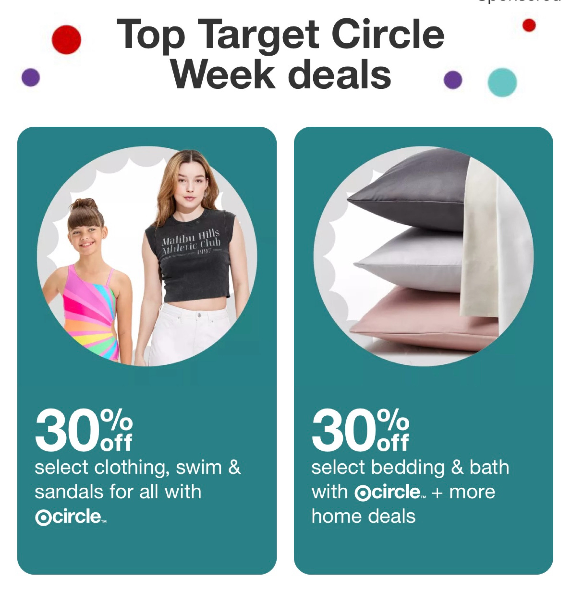 For the love of god do not sleep on the Target circle deals going on right now! Literally everything is on sale, but notably clothing and bedding are top sale points for me! 

#LTKxTarget #LTKfamily #LTKsalealert