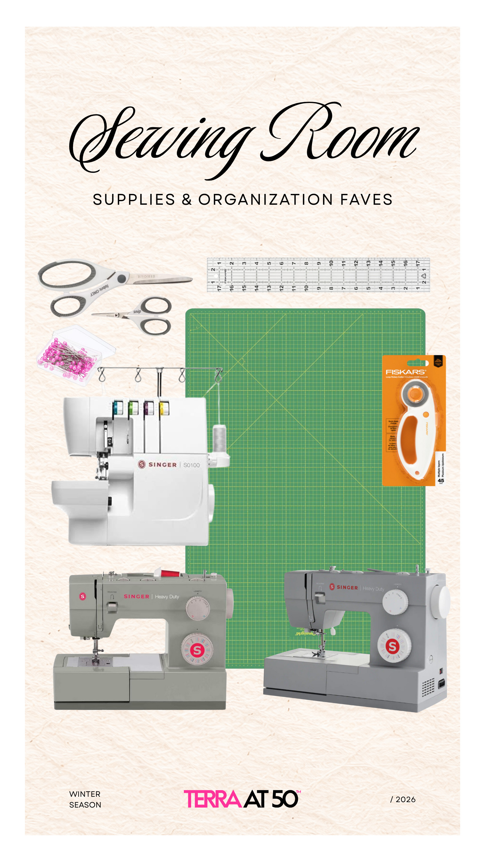 Sewing room essentials that make projects so much easier ✂️ This edit includes Singer sewing machines, rotary cutters, cutting mats, measuring rulers, and everyday sewing tools I actually use. Great sewing room setup ideas and must-have sewing supplies for keeping everything organized and ready to go. 

 #SewingRoom #SewingSupplies #CraftRoom #LTKSeasonal #LTKHome