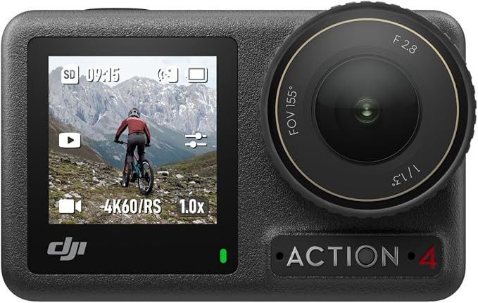 DJI Osmo Action 4 Standard Combo, Waterproof Action Camera with 1/1.3" Sensor, 4K/120fps Video, S... | Amazon (US)