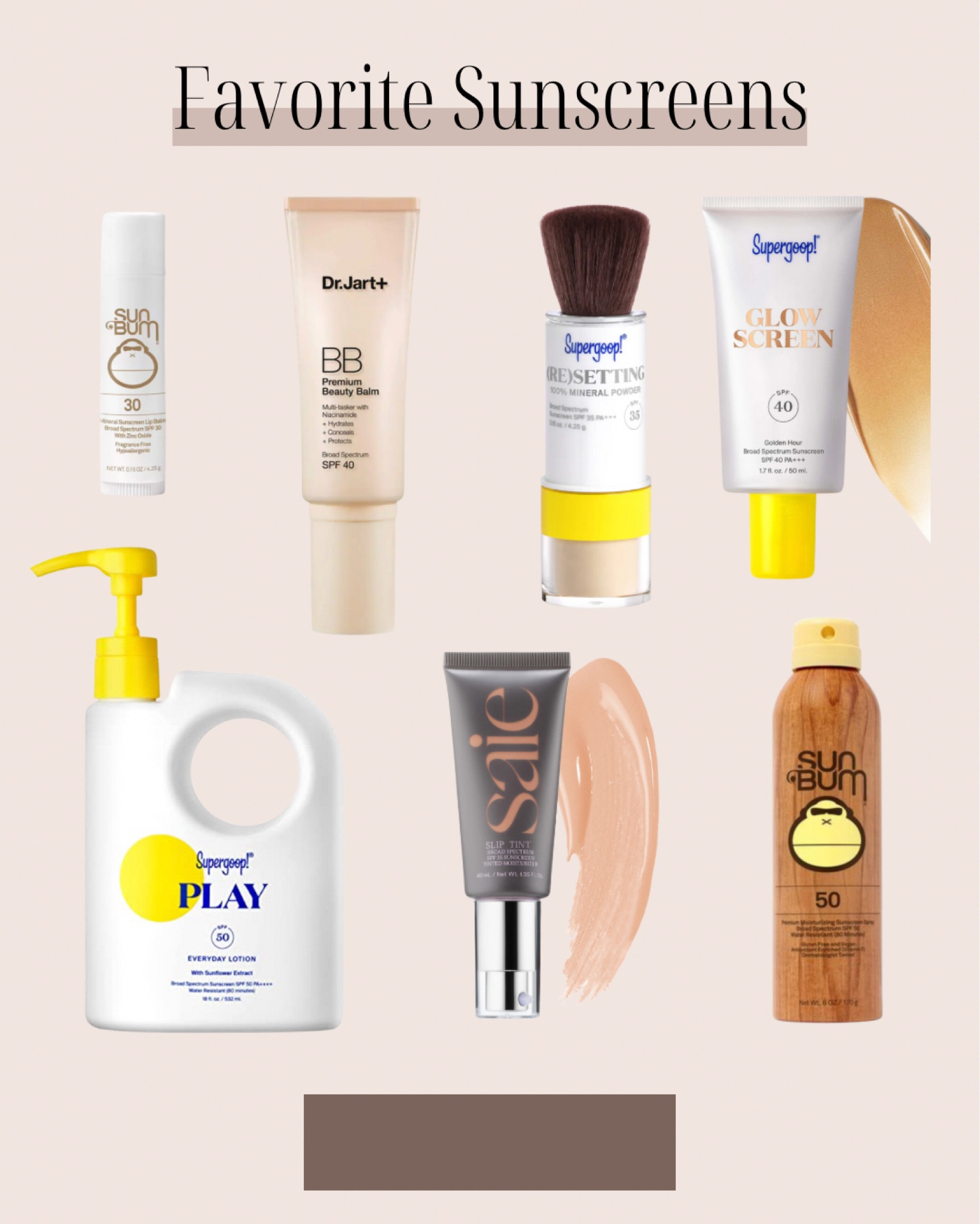 Favorite sunscreens for face and body

#LTKbeauty #LTKSeasonal #LTKunder50