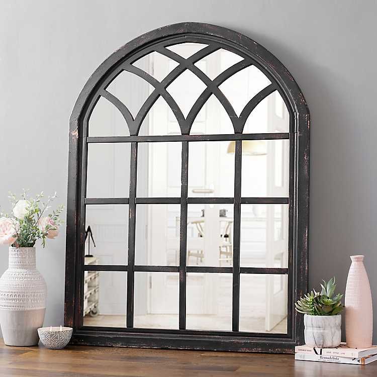 Sadie Black Arch Wall Mirror | Kirkland's Home