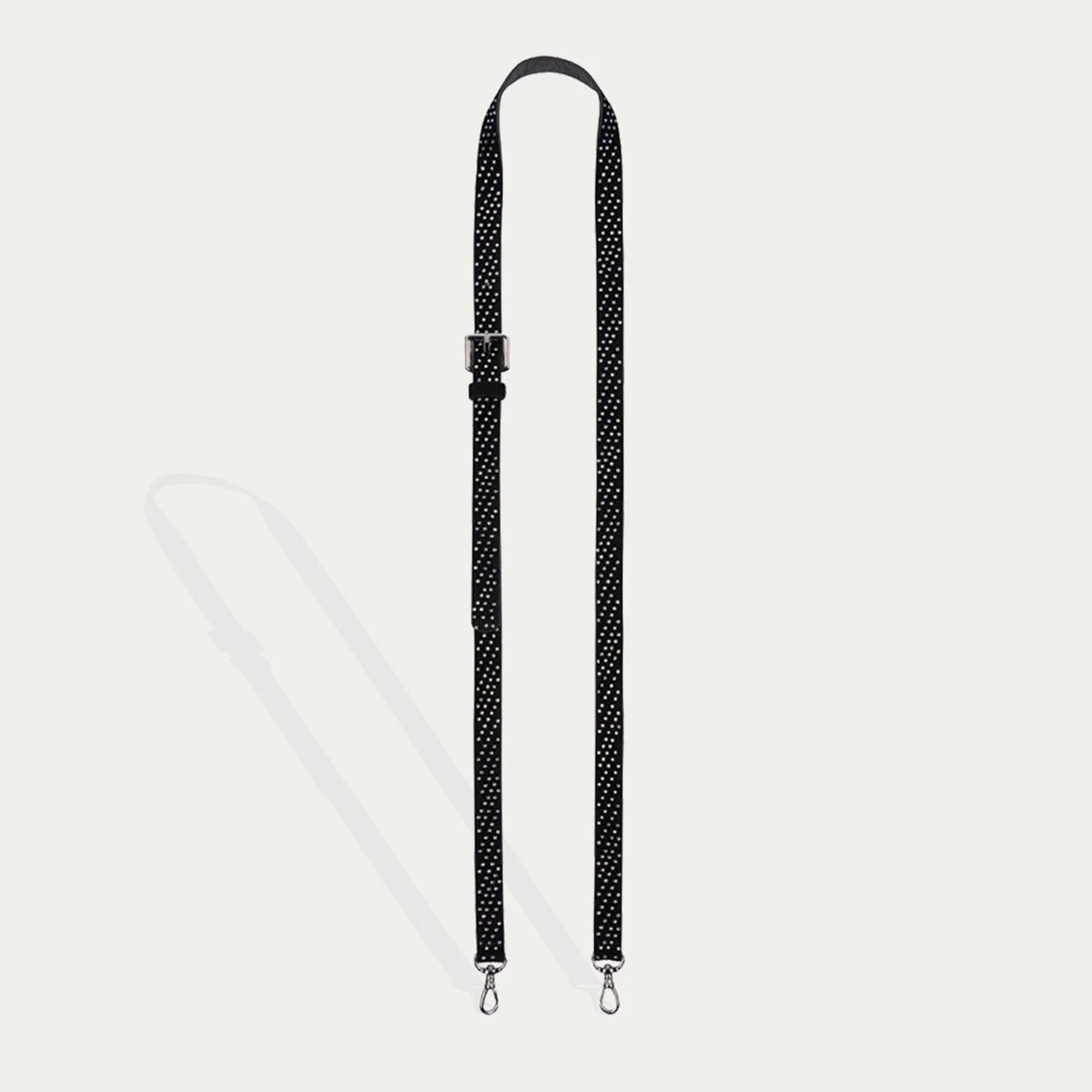 Hailey Rhinestone Strap Only - Black/Silver | Bandolier