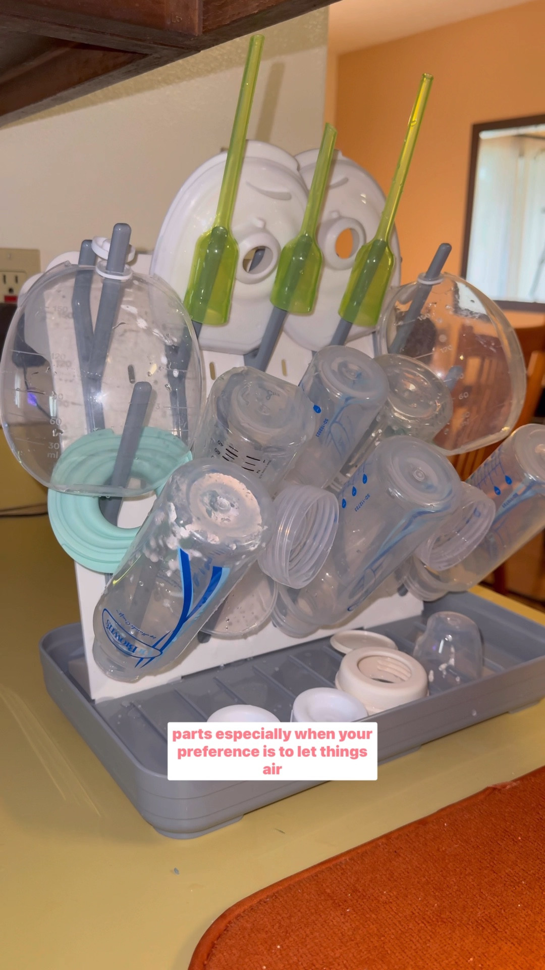 Tired of your drying mat taking over your whole counter? Because SAME. 

I was using up so much space just to dry some bottles and pump parts—so I finally upgraded. This vertical drying rack fits everything in one place and takes up way less room. Game changer. 

You live and you learn… so learn from me! ♥️ 

#momhack #babybottledryingrack #newmommusthaves #pumpparts #formulafeeding #bottlefeeding #breastmilktok #momlifesimplified #babygear #tiktokmademebuyit #amazonfinds #smallspacesolutions #countertoporganization #breastfeedingjourney #postpartumessentials #spaceaid 

#LTKBump #LTKBaby #LTKFamily