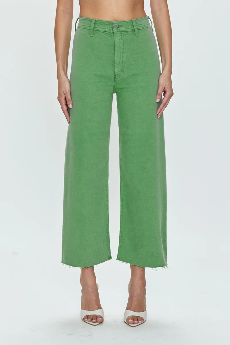 Penny High Rise Wide Leg - Avocado | Pistola Denim