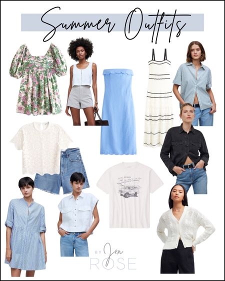 Summer outfit ideas, outfit ideas for summer from Madewell, Abercrombie, and more! Summer fashion finds 

#LTKfindsunder50 #LTKstyletip #LTKfindsunder100