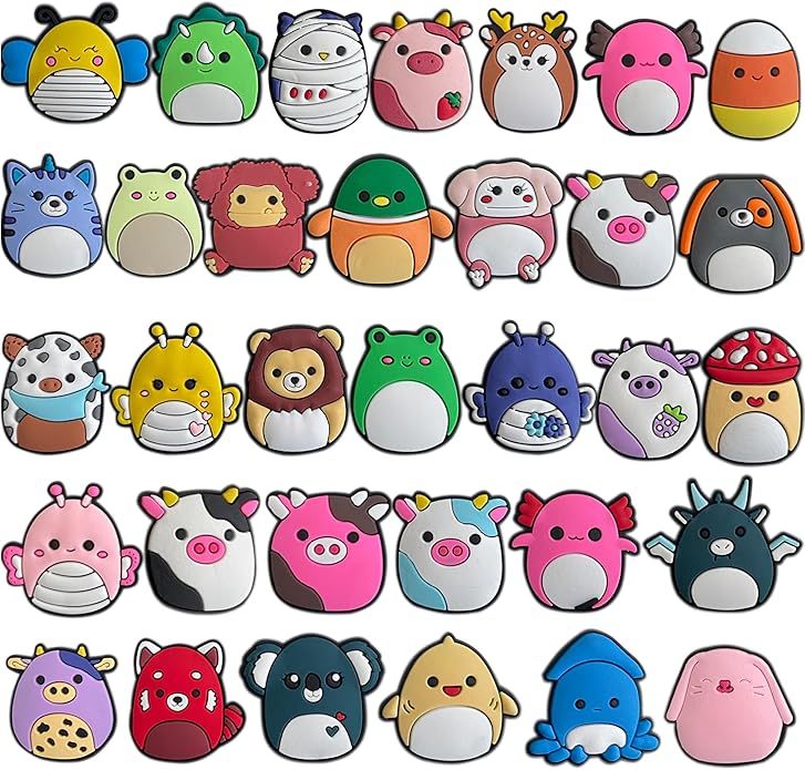 monochef Shoe Charms for Kids Adults: 33 Pack Cute Animal Cartoon Shoe Decoration Charms, Shoe Ch... | Amazon (US)