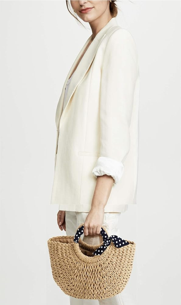 YXILEE Summer Beach bag,Handmade Large Straw Tote Bag Womens Handbag | Amazon (US)