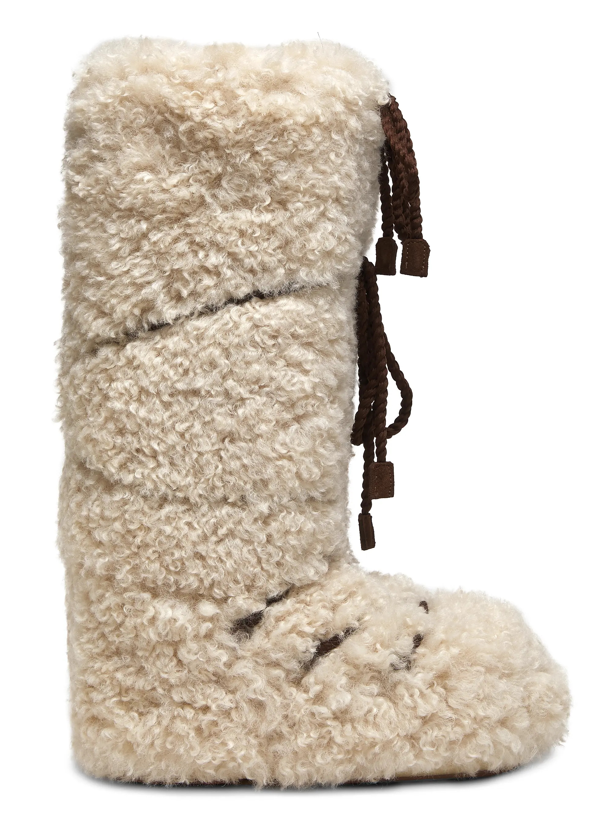 Moon Boot Icon Curly Faux Fur Knee-High Boots | Saks Fifth Avenue | Saks Fifth Avenue