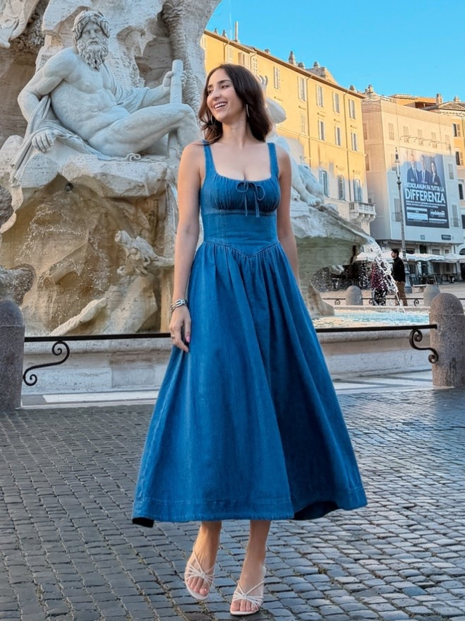 Jeans dress size 2 @Reformation  #ltkreformation #summerdress #jeans