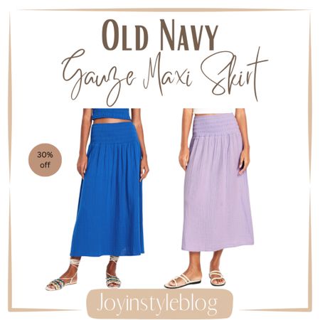 Old Navy Gauze Maxi Skirt / sale / summer outfit /  vacation outfit 

#LTKOver40 #LTKTravel #LTKSaleAlert