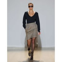 M&S Sculpted Knitted V Neck Bodysuit Black | Marks & Spencer (UK)