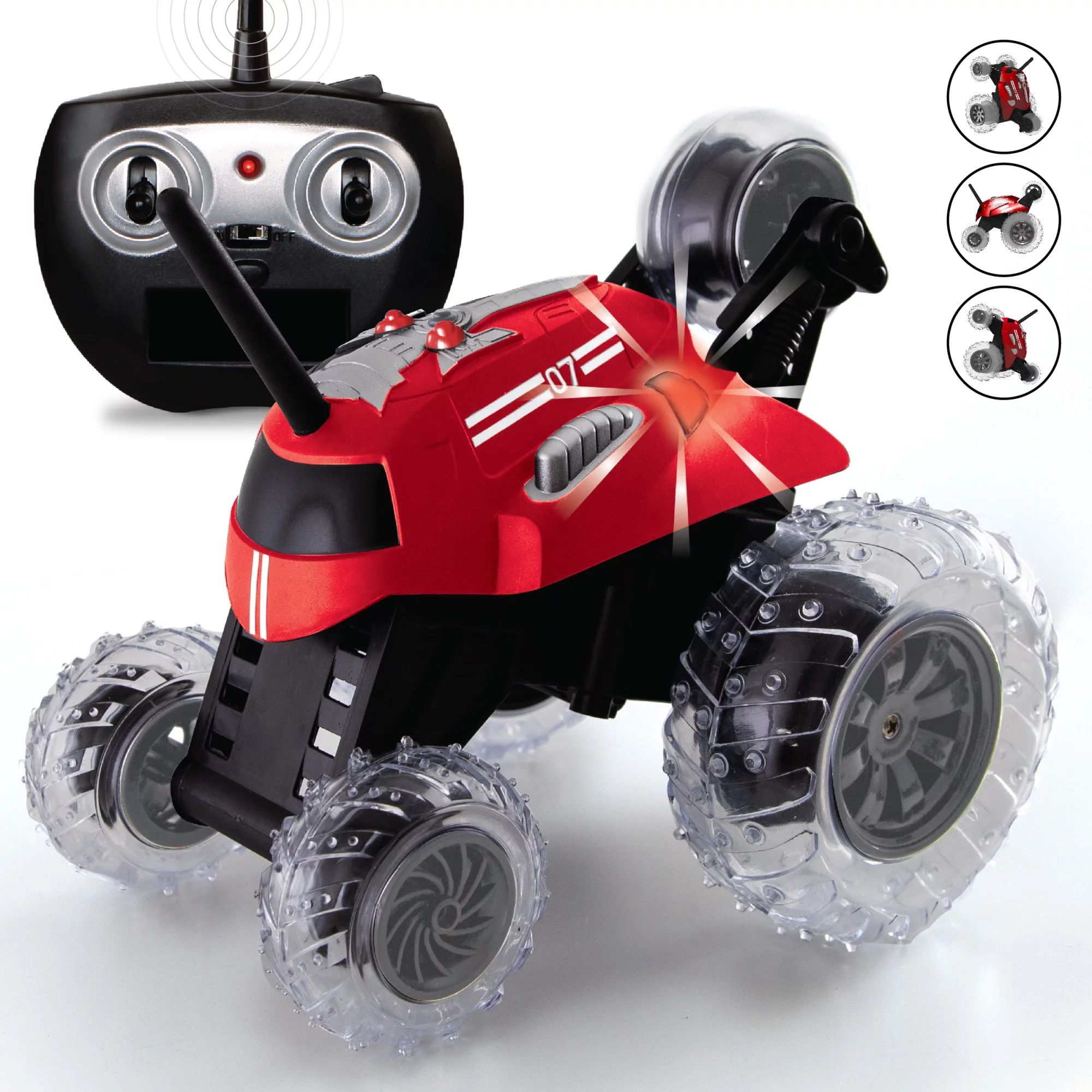 SHARPER IMAGE Thunder Tumbler Toy RC Car for Kids, Remote Control Monster Spinning Stunt Mini Tru... | Walmart (US)