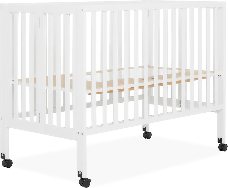 Dream On Me Folding Full-Size Convenience Baby Crib in White, GreenGuard Gold & JPMA, Portable, P... | Amazon (US)
