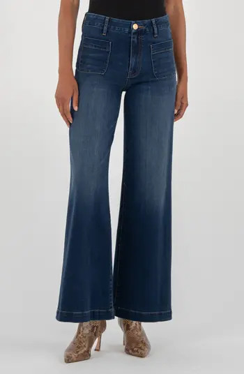 Meg Patch Pocket High Waist Wide Leg Jeans | Nordstrom