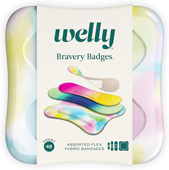 Welly Bandages | Adhesive Flexible Fabric Bravery Badges | Assorted Shapes for Minor Cuts, Scrape... | Amazon (US)