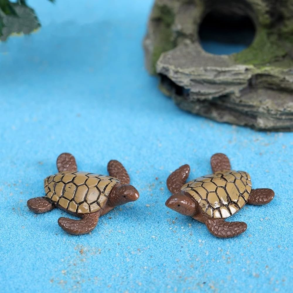 Miniature Sea Turtle Figurine, Mini Sea Turtle Fairy Garden Accessoriesfor Fish Tank Decoration, ... | Amazon (US)