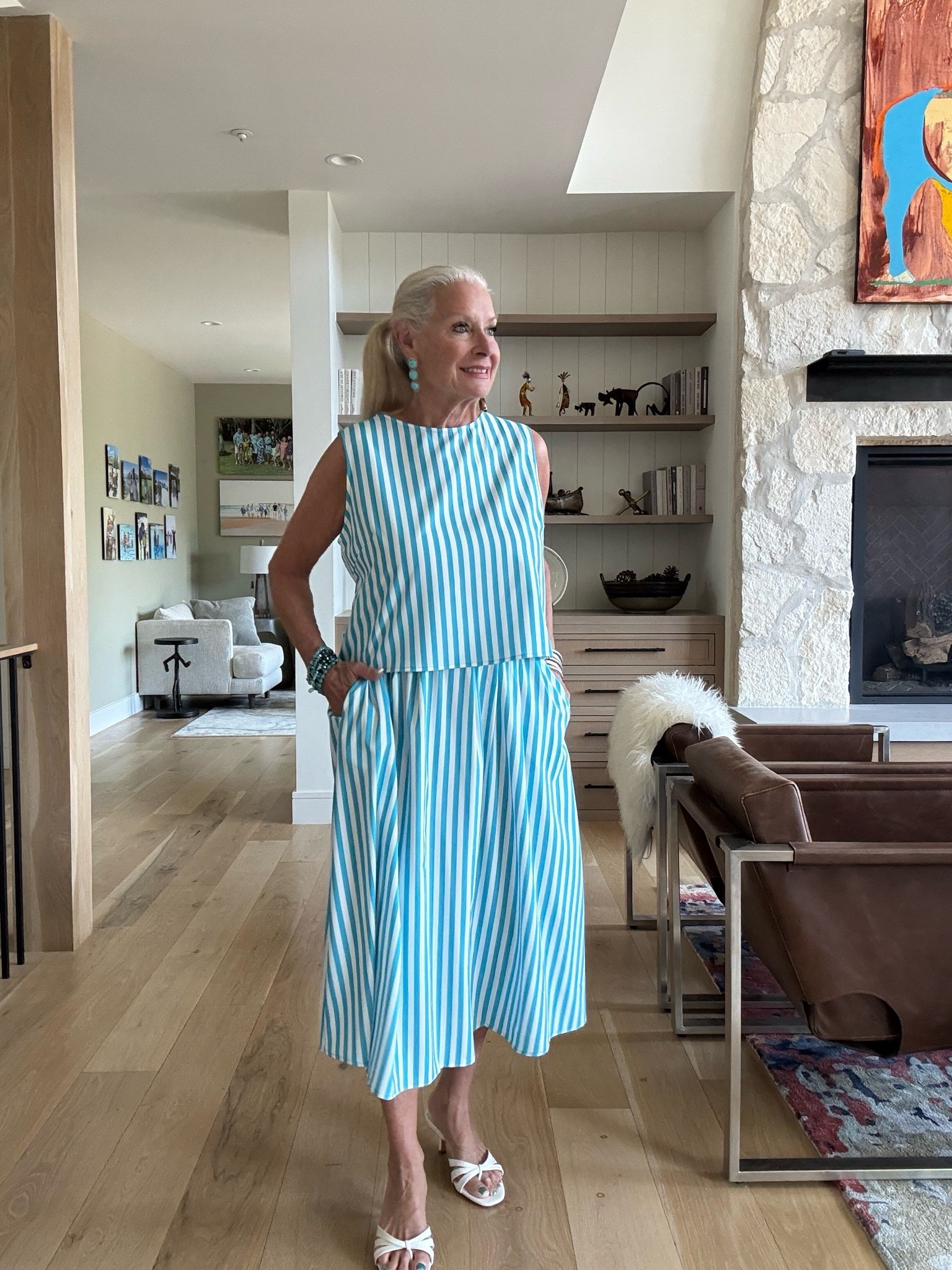Summer striped set from Amazon