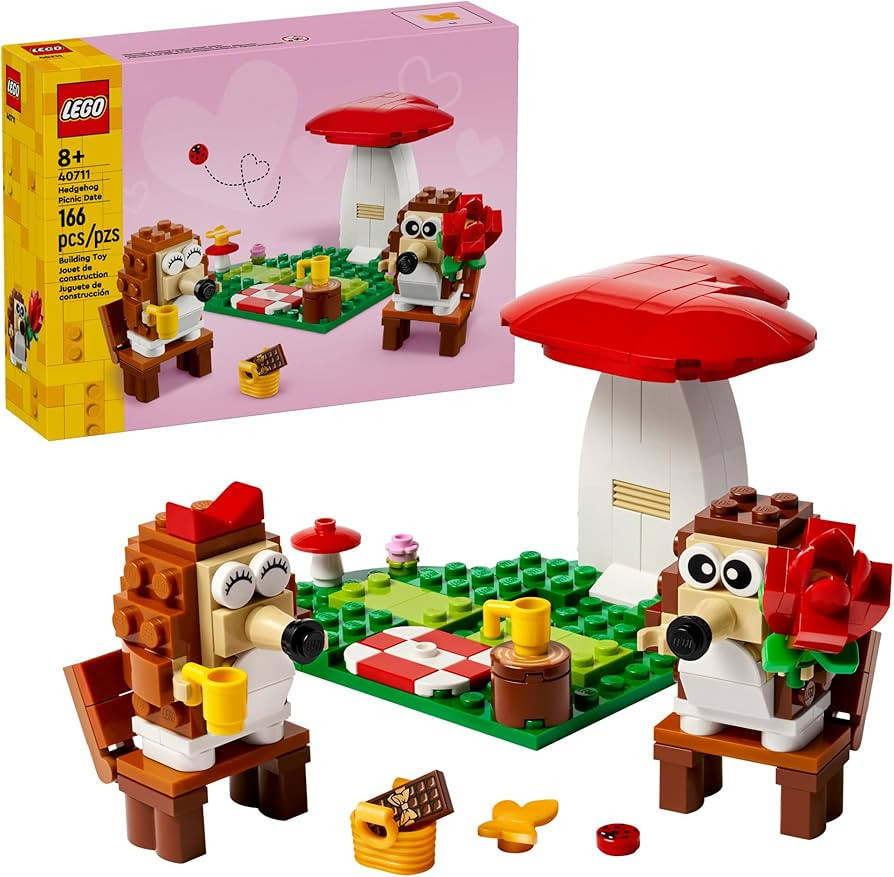 LEGO Hedgehog Picnic Date Building Toy - Animal Figures and Playset for Kids, Boys and Girls, Age... | Amazon (US)