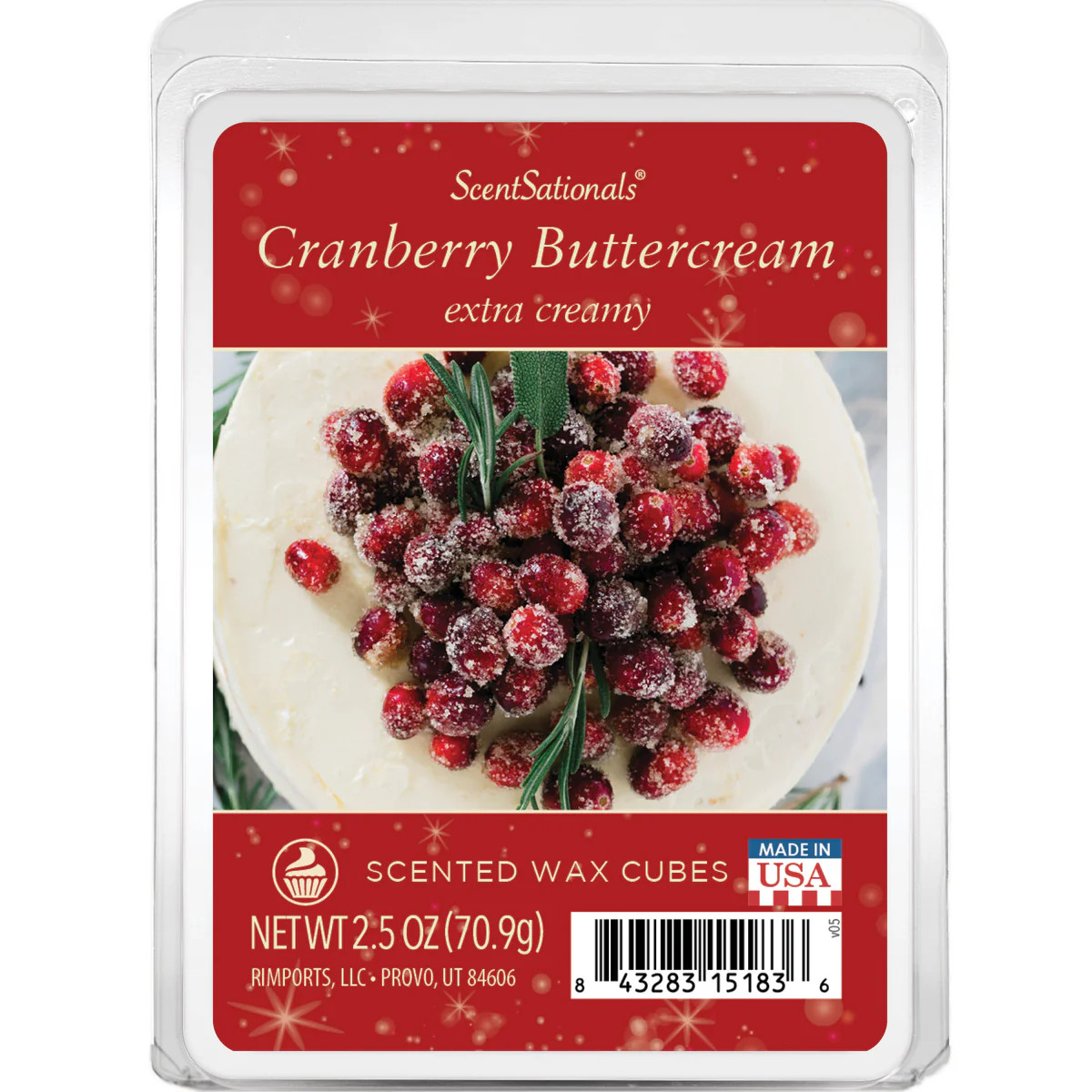 Cranberry Buttercream - Holiday Wax | ScentSationals