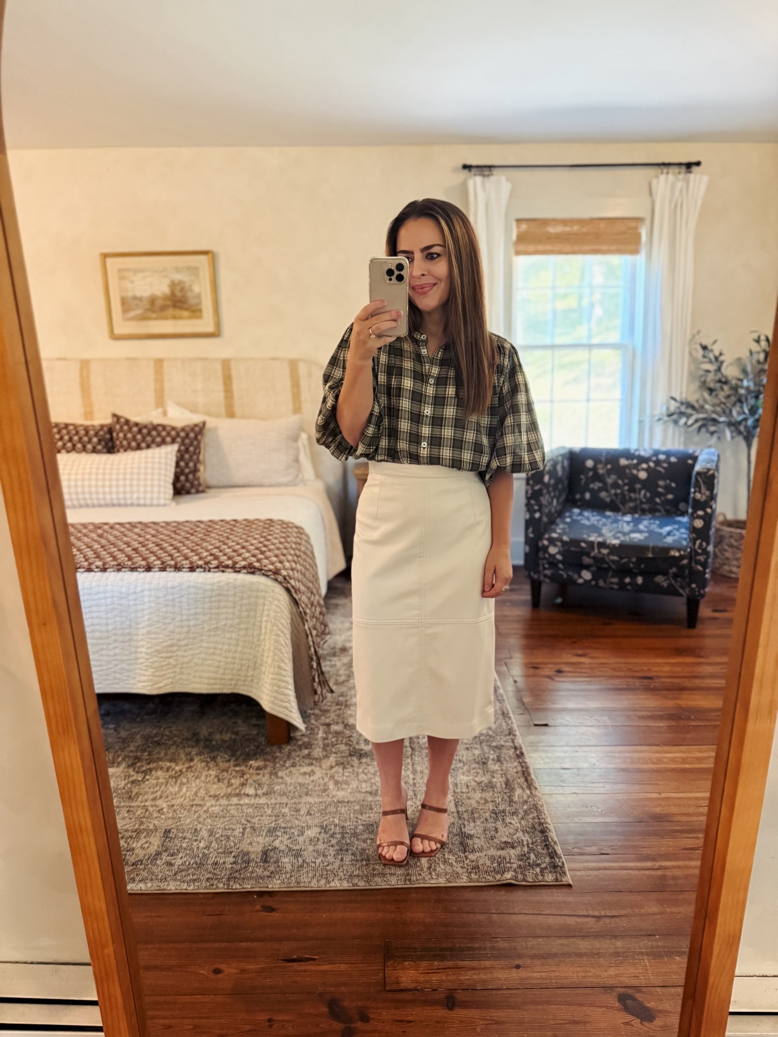 Fall Sunday outfit. 