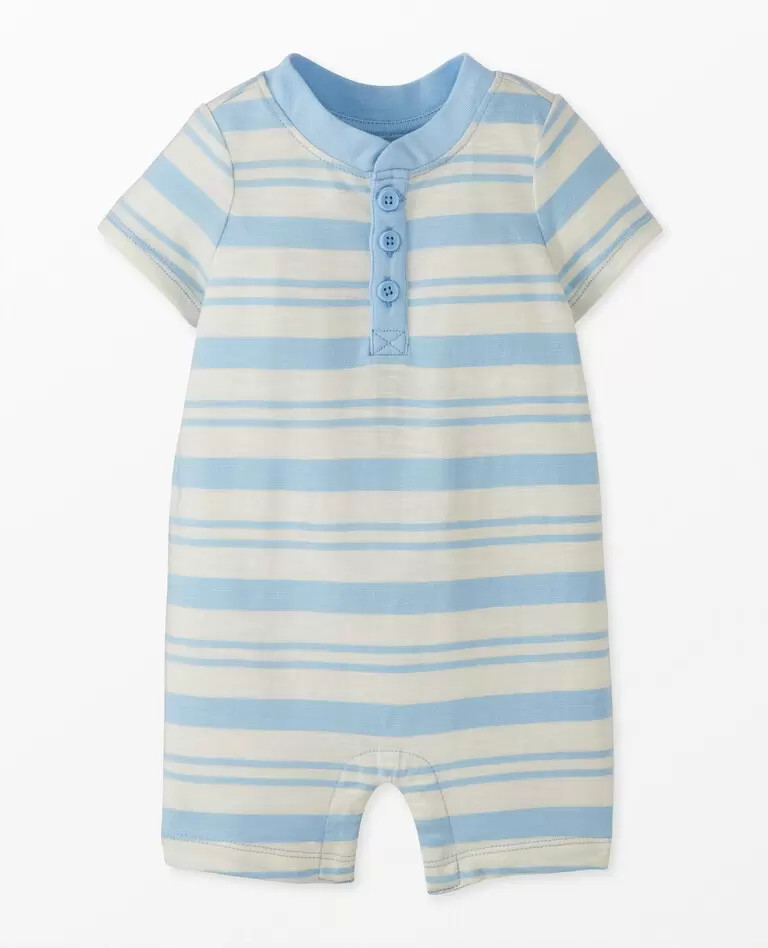 Baby Henley Romper | Hanna Andersson
