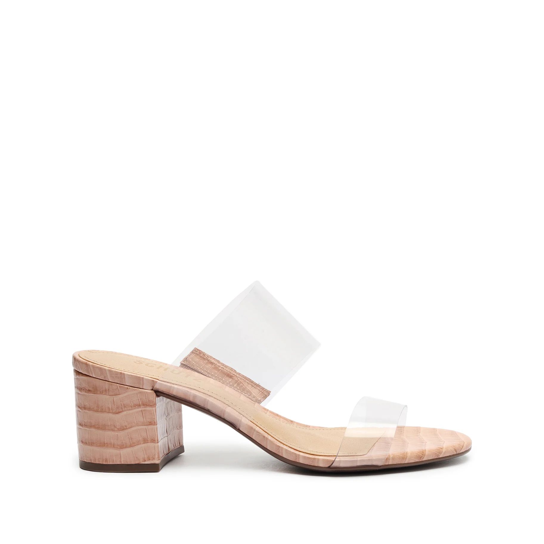 Victorie Crocodile-Embossed Leather Sandal | Schutz Shoes (US)