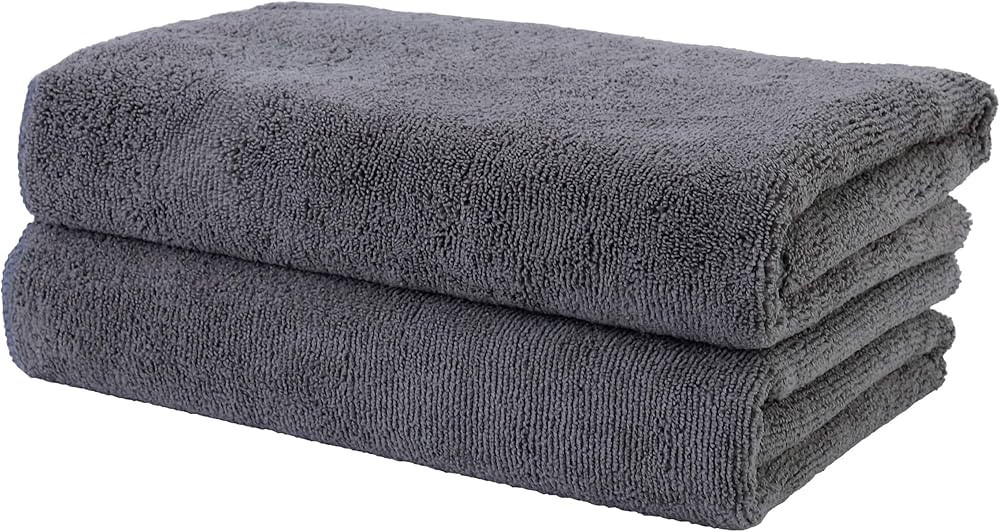 Polyte Professional Quick Dry Lint Free Microfiber Hair Drying Salon Towel, 2 Pack (20x40 in, Dar... | Amazon (CA)