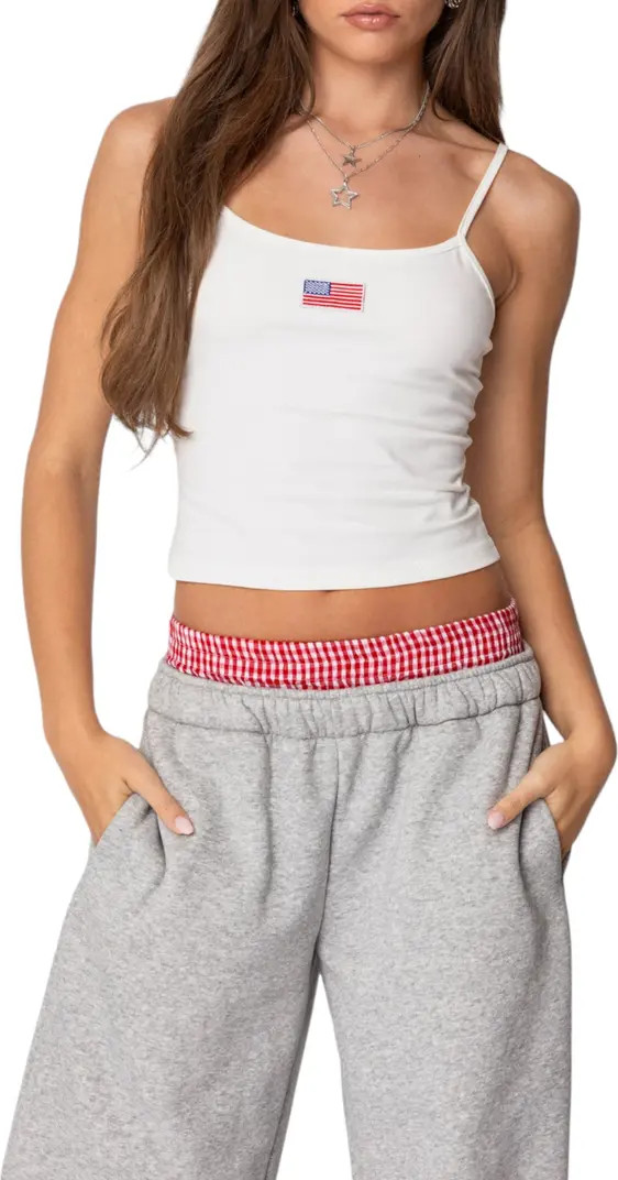 EDIKTED USA Stretch Cotton Camisole | Nordstrom | Nordstrom