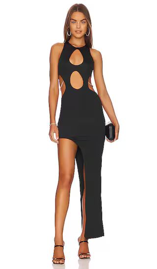 Dallas Cut Out Dress in Black | Revolve Clothing (Global)