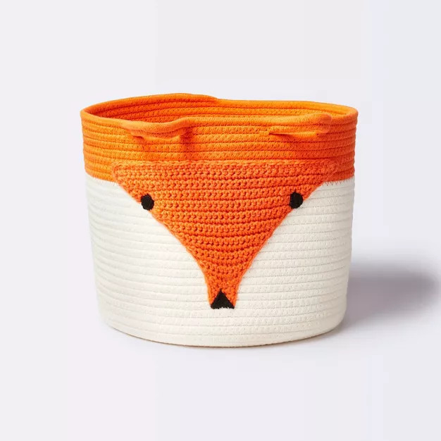 Coiled Rope Storage Bin Large Fox - Cloud Island™ | Target