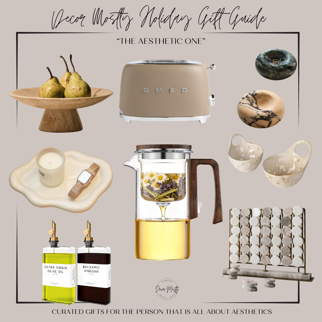 Gift Guide: For the one who loves aesthetics...

Smeg, travertine, teapot, gifts for women, gifts for men, gifts for friends 

 #LTKGiftGuide #LTKHoliday #LTKHome