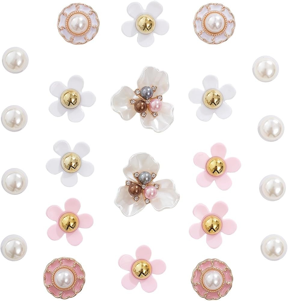 Bling Shoe Charms for Women,Cute Jewelry Flower Shoe Charms,clogs sandals for Girls,Party Favors ... | Amazon (US)