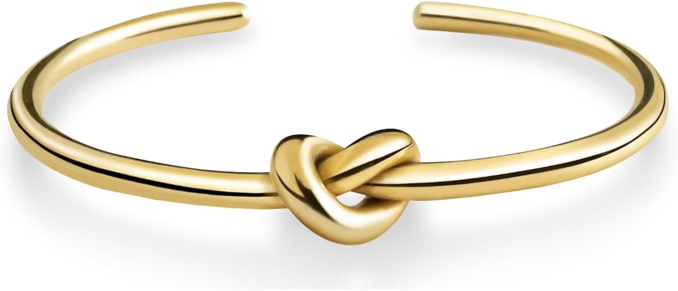 Altitude Boutique Cuff Bangle Gold Bracelets for Women | Tie The Knot Love Bracelet for Bridesmai... | Amazon (US)