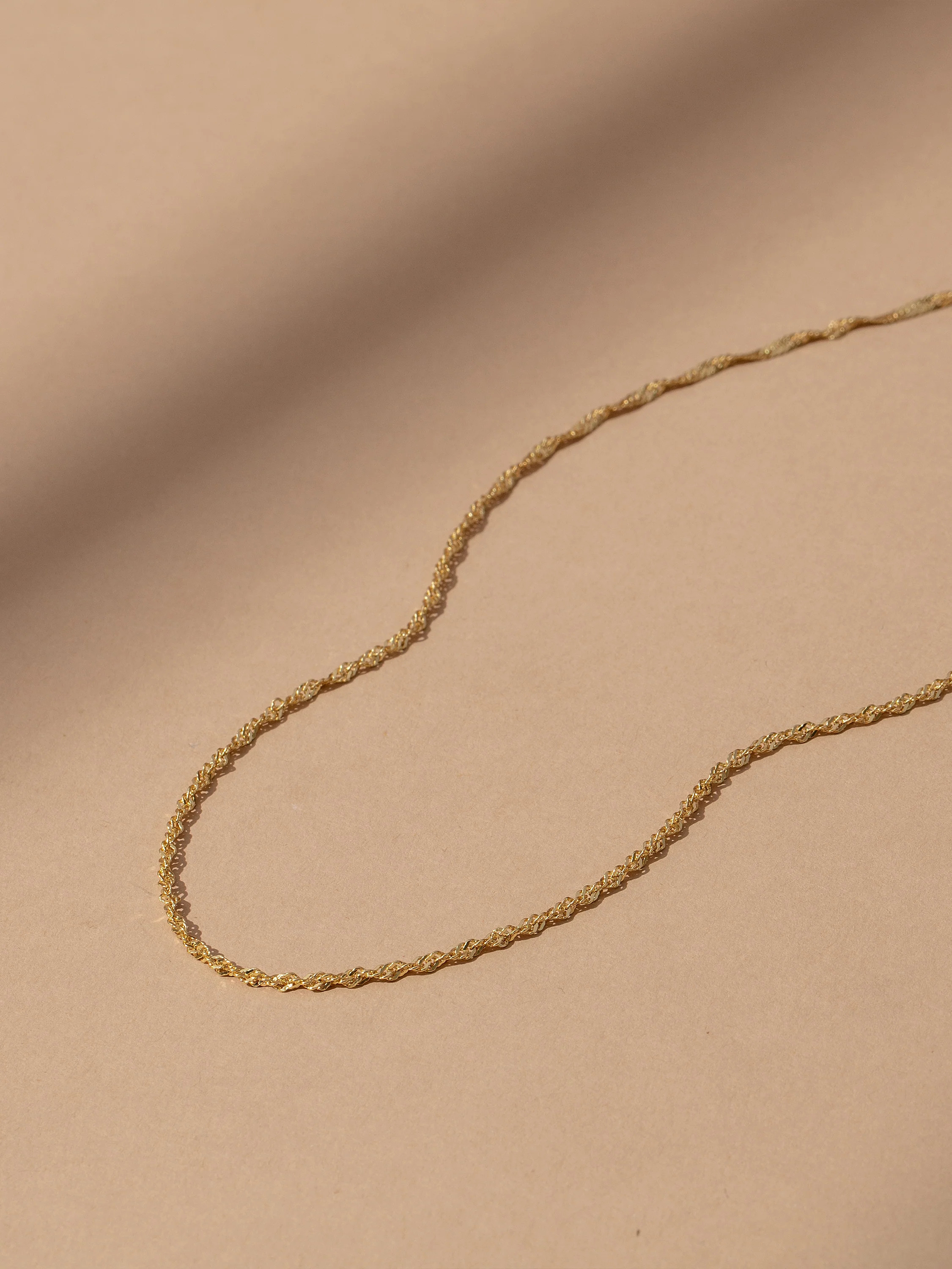 18k Gold Vermeil Twist Chain Necklace | Uncommon James | Uncommon James