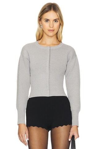 Kourtney Cardigan in Heather Grey | Revolve Clothing (Global)