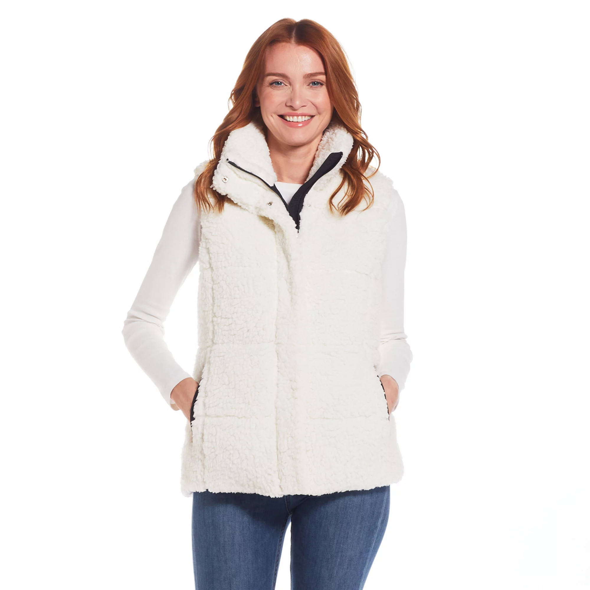 Women's Weathercast Sherpa Puffer Vest | Kohl's