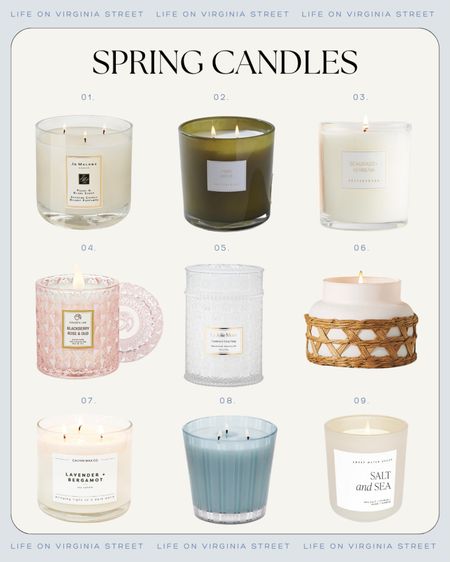 Spring candles that smell great and are also pretty home decor! Have your home smelling fresh and springlike with any of these beauties!
.
#ltkhome #ltkfindsunder100 #ltkfindsunder50 #ltkseasonal #ltkstyletip

#LTKhome #LTKSeasonal #LTKfindsunder50