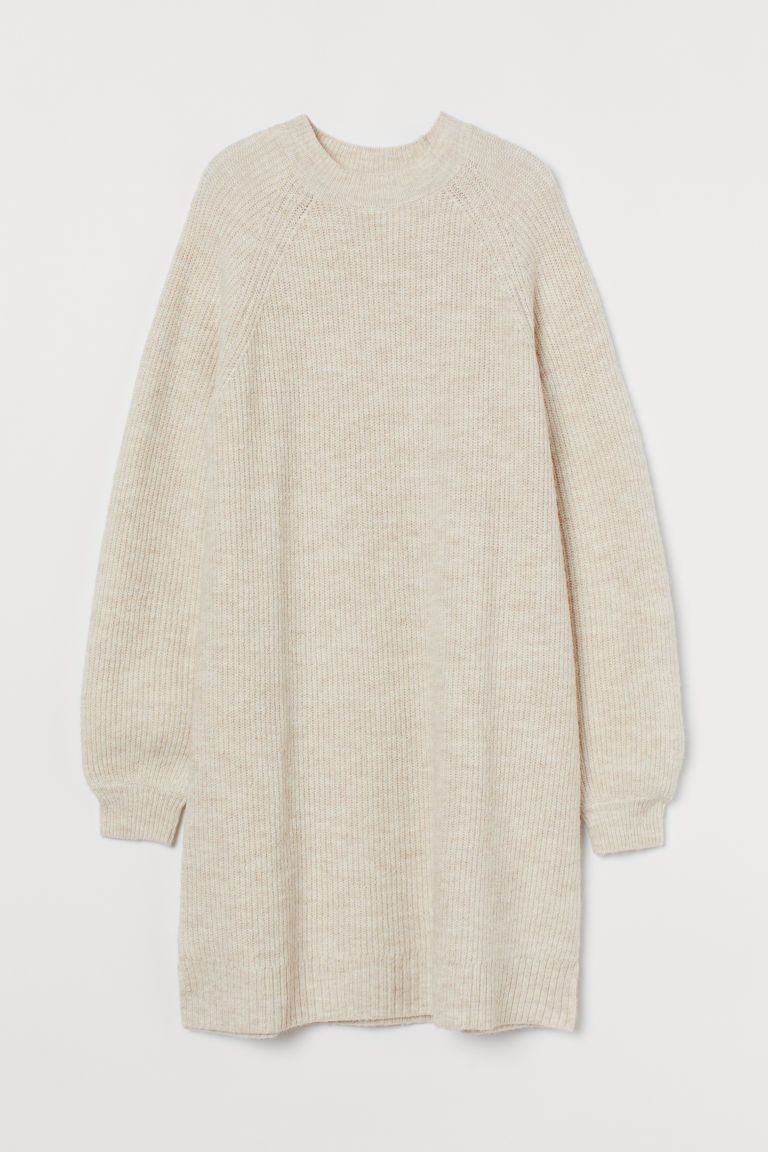 H & M - Rib-knit Dress - Beige | H&M (US + CA)
