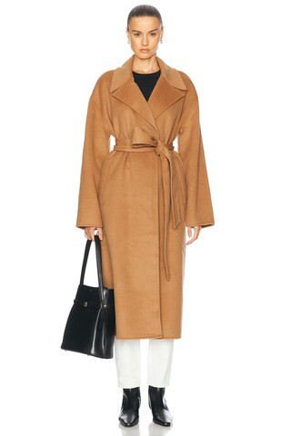 L'Academie by Marianna Milly Coat in Camel - Tan. Size L (also in M, S, XL, XS). | FWRD 